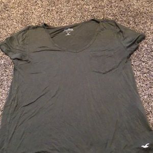 olive green pocket shirt